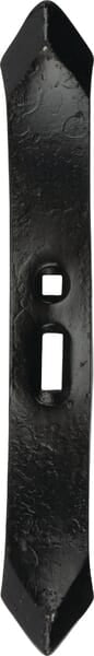 Embout de cultivateur 410x55x15mm, réversible, plat, 2 trous, adapté à Köckerling