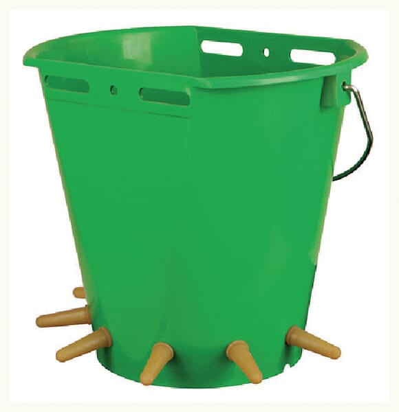 KRAMP Lämmereimer Plastik. 6 Sauger VV9183