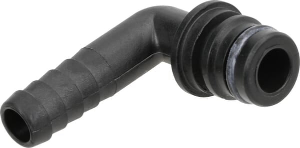 Hose connection, 90°, 13 mm