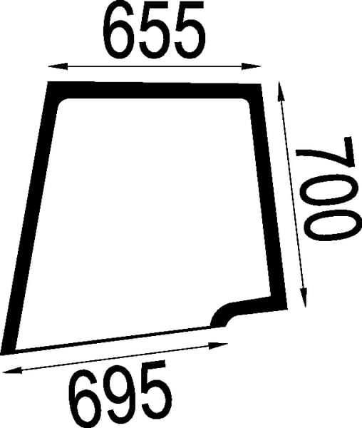 KRAMP Türscheibe oben 5089550N