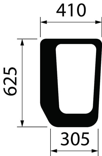 Original New Holland CNH Ersatzteil Nummer 5096592 KABINENGLAS, EINHEIT