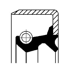 Seal TB 17.4x28.5x6.4 NBR