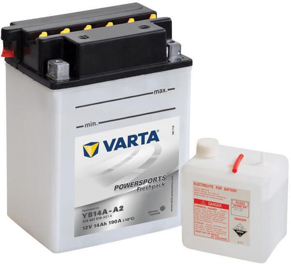 Battery 12V 14Ah 190A Powersports Freshpack VARTA