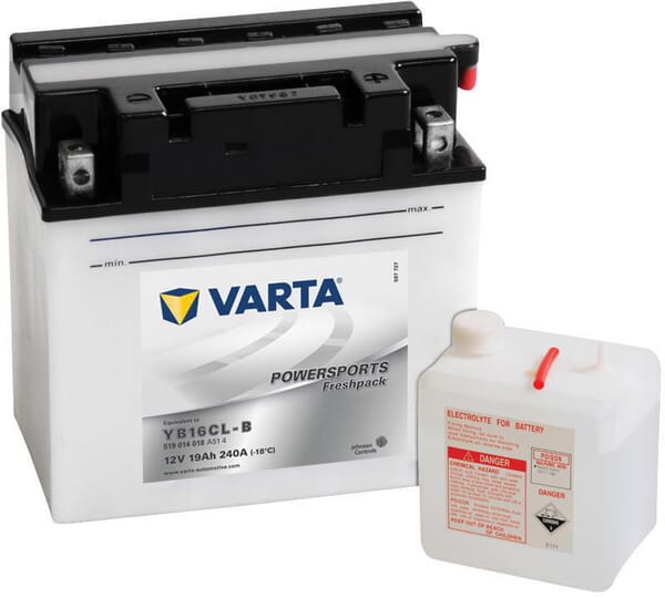 KRAMP Batterie 12V 19Ah 240A Powersports Freshpack VARTA 519014024I314PS