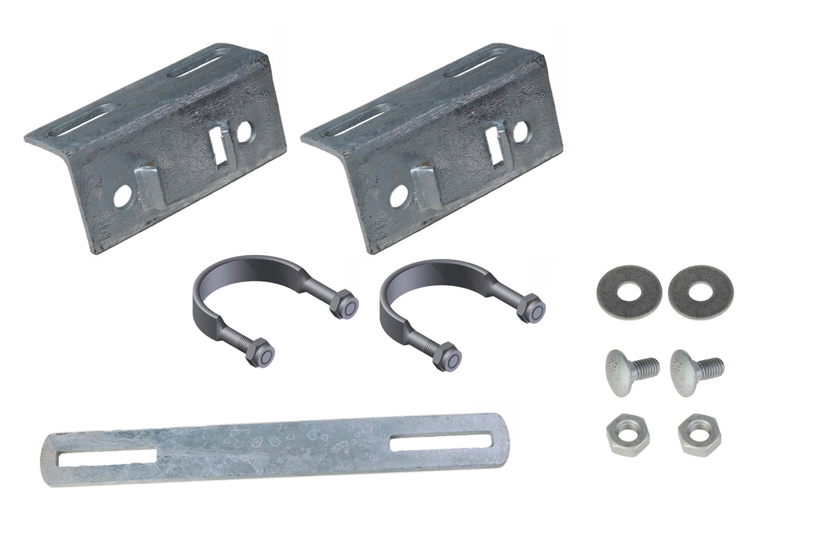 Royal de Boer Montagesatz T&L Fressgitter an Pfosten 0- 4cm Extension On 76mm, 2.5" - 5530-1906-095
