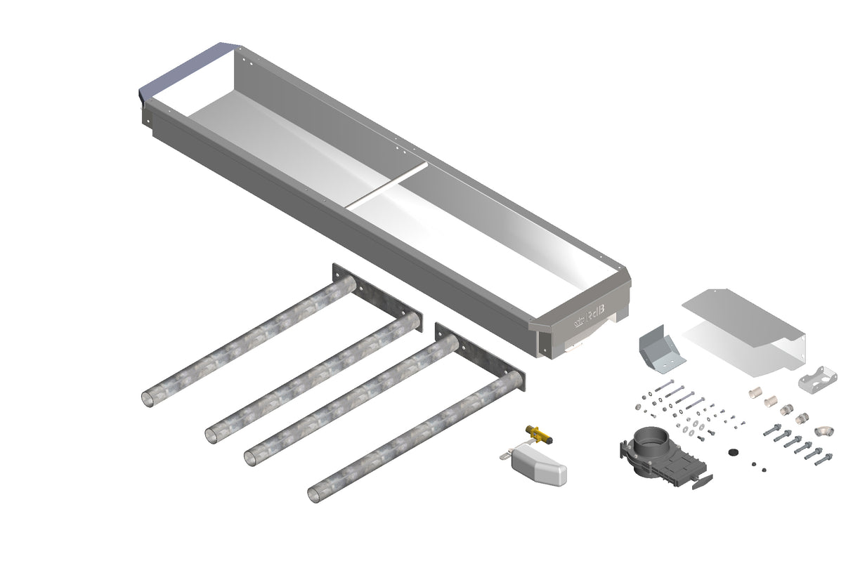 Royal de Boer Easy Drink mit Absperrschieber,auf boden 190 cm High Pressure, 3/4" SSt. - 5540-3066-190