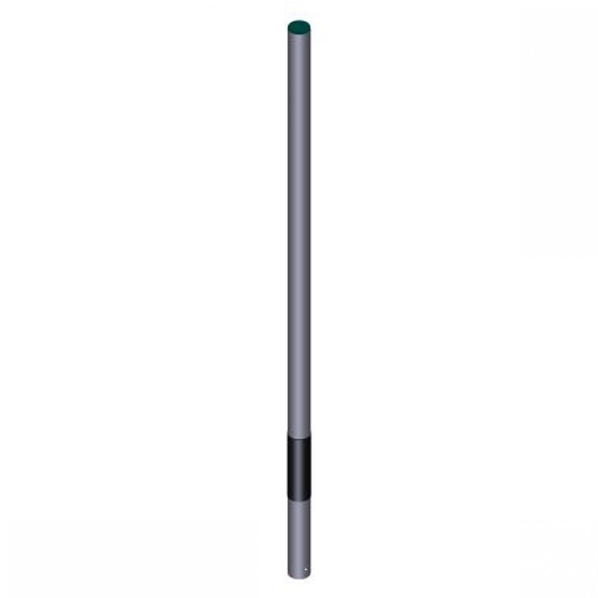 Royal de Boer Standpfost im Boden + Hülse/Kappe 2.5" ( 76x3.7mm) 185cm verzinkt - 5550-2500-185