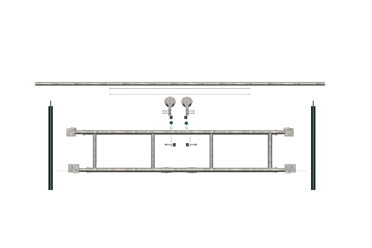 Royal de Boer Hubtor Handbedienung Standard 300 - 400 cm inkl. Befestigung - 5550-4297-400