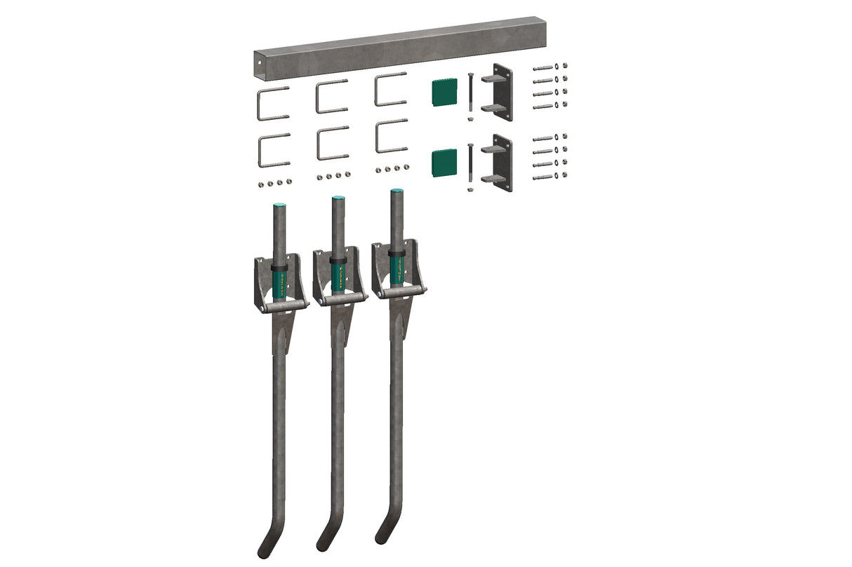 Royal de Boer FingerGate auf Wand 120 cm komplett - 5550-4880-120