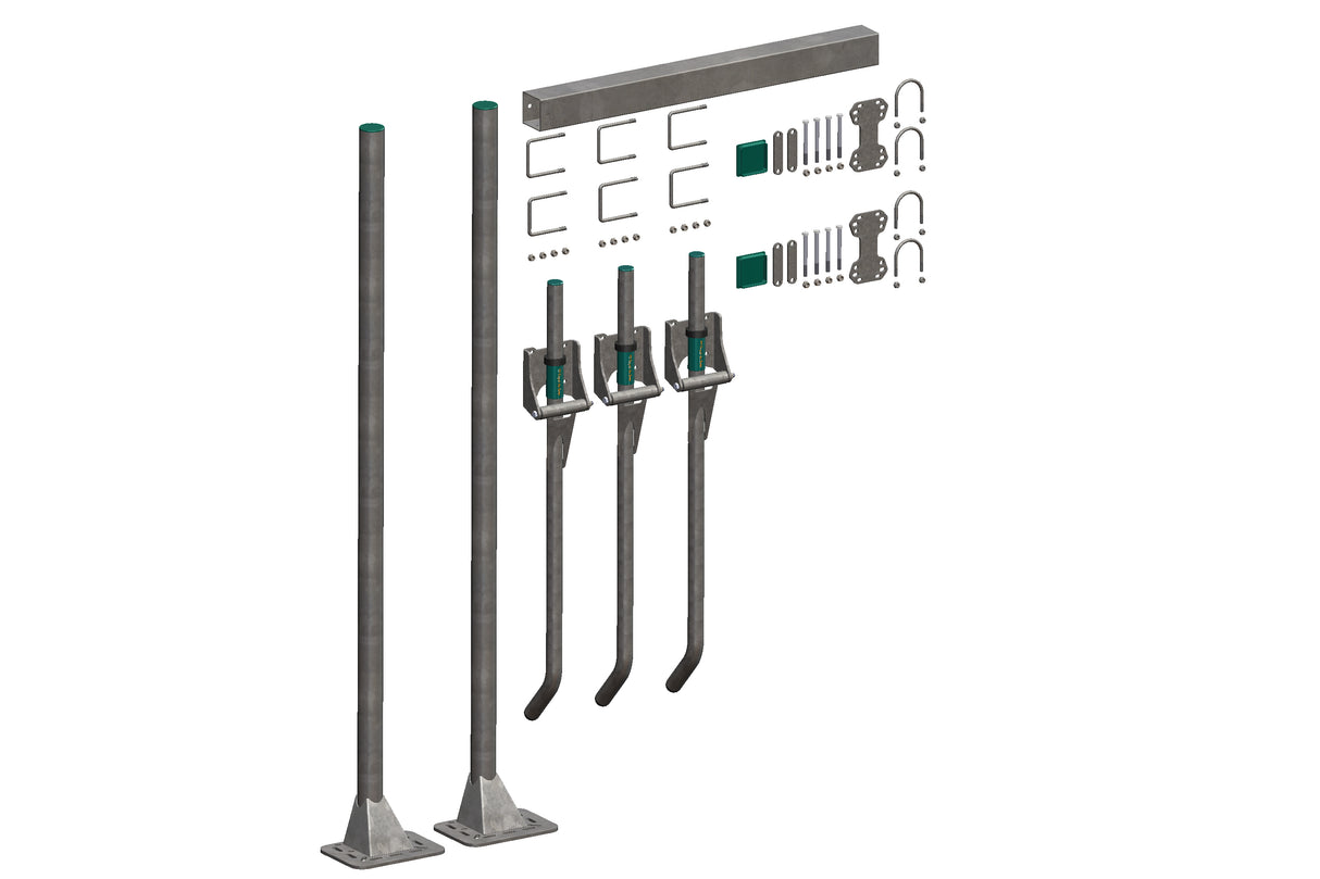 Royal de Boer FingerGate auf Boden 120 cm, exkl. Bodenanker - 5550-4880-121