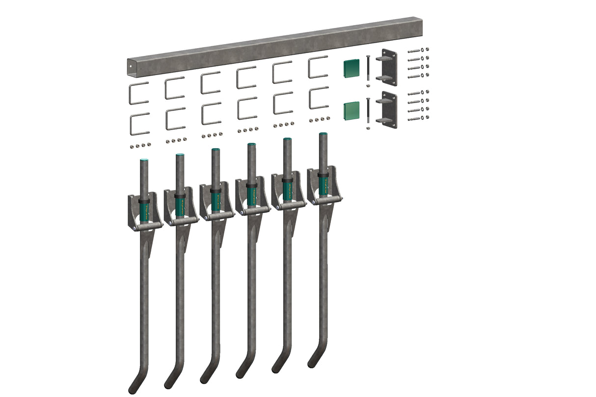 Royal de Boer FingerGate auf Wand 200 cm, komplett - 5550-4880-200