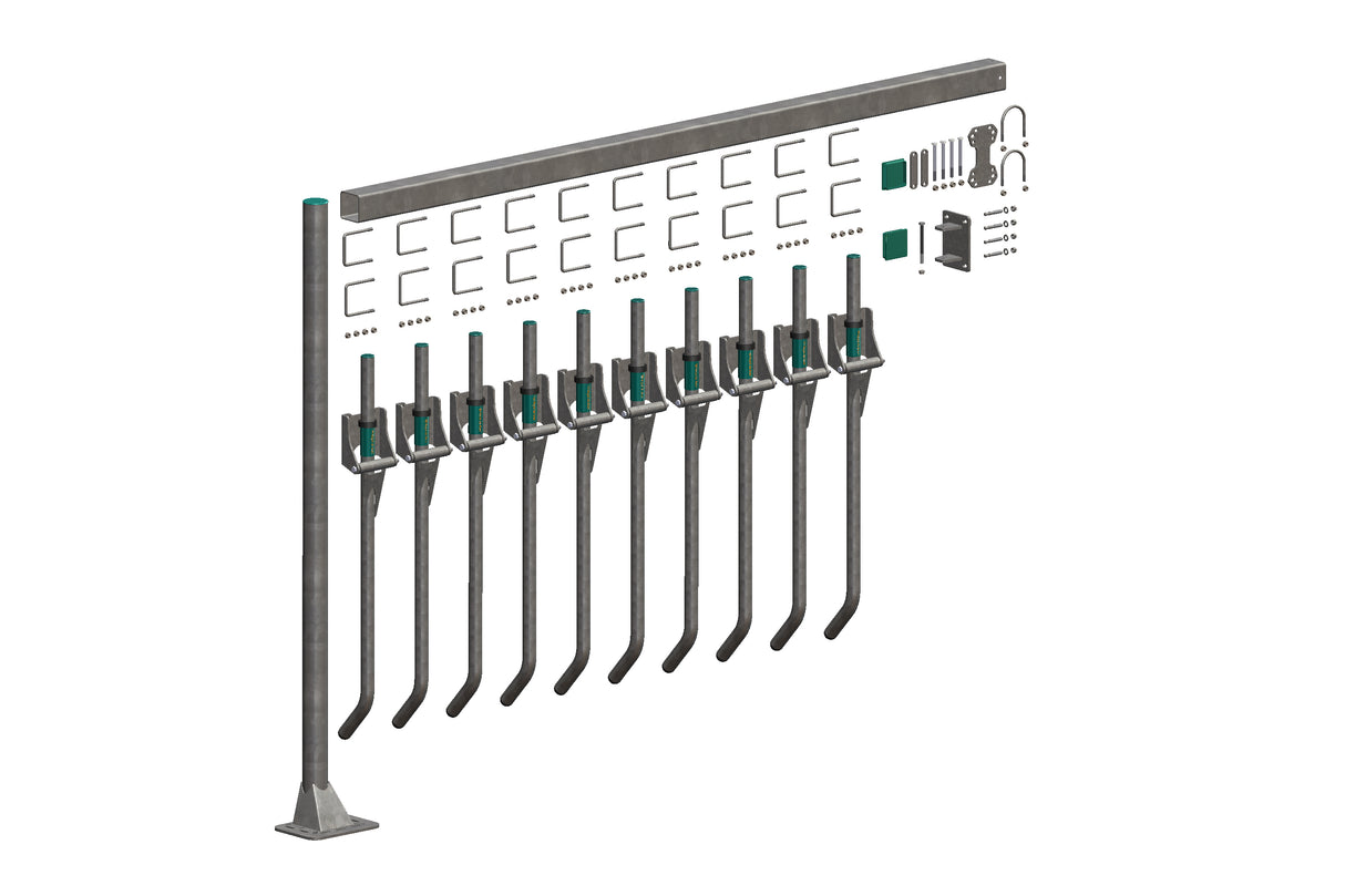 Royal de Boer FingerGate Wand/Boden 300 cm, exkl. Bodenanker - 5550-4880-302