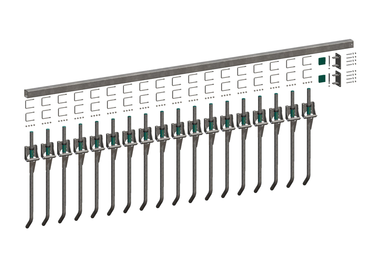 Royal de Boer FingerGate auf Wand 500 cm, komplett - 5550-4880-500