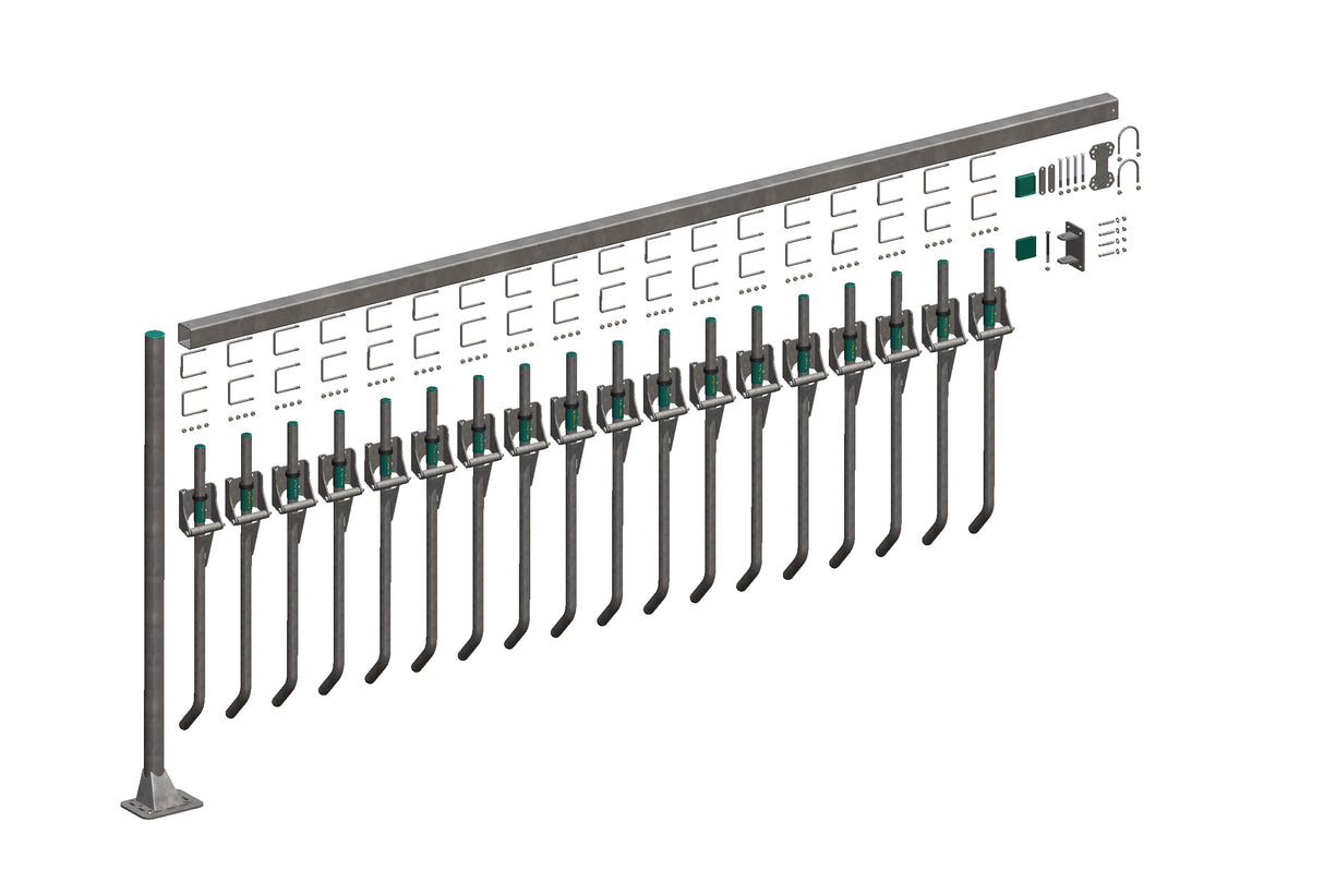 Royal de Boer FingerGate Wand/Boden 500 cm, exkl. Bodenanker - 5550-4880-502