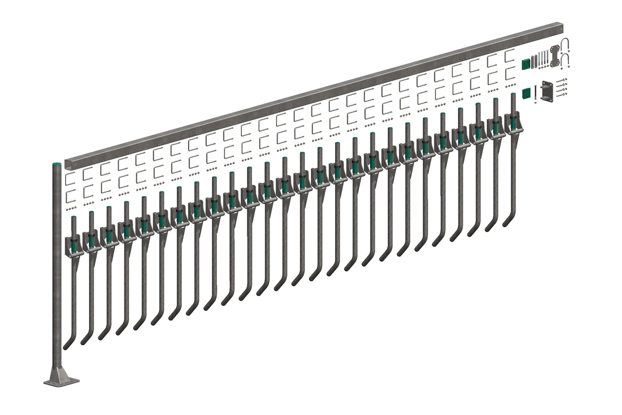 Royal de Boer FingerGate Wand/Boden 700 cm, exkl. Bodenanker - 5550-4880-702