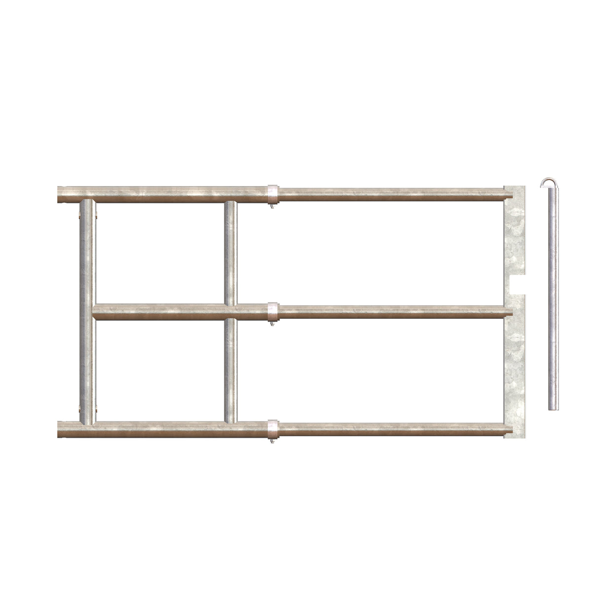 Royal de Boer Abtrenngitter einstellbar + Sperrstift H31S1: L=100-200 cm H= 90 cm - 5550-8103-080