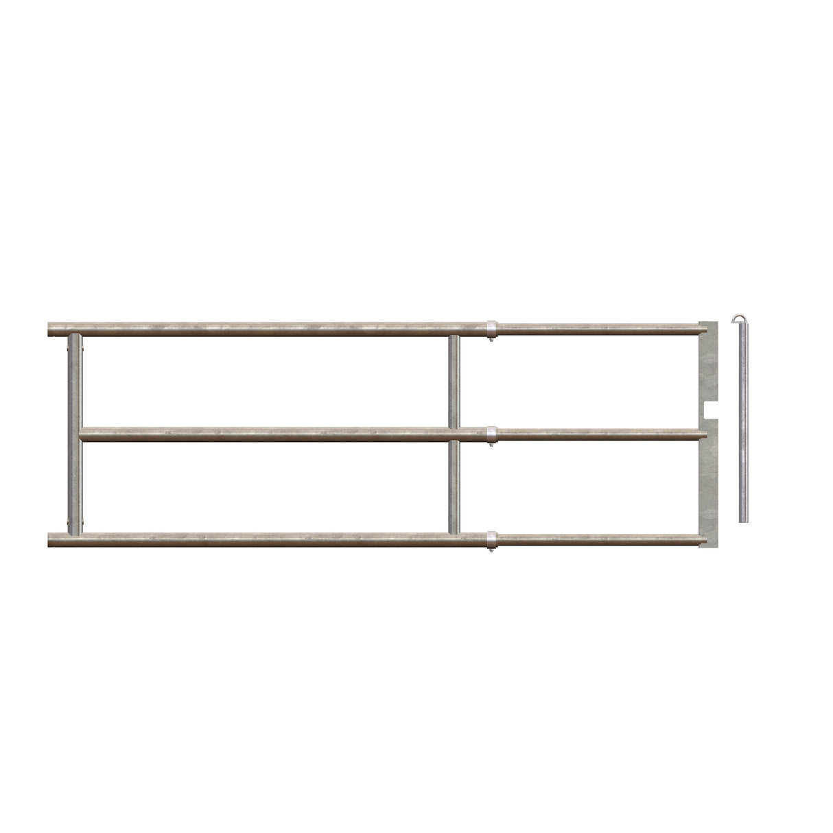 Royal de Boer Abtrenngitter einstellbar + Sperrstift H32S1: L=200-300 cm H= 90 cm - 5550-8103-180