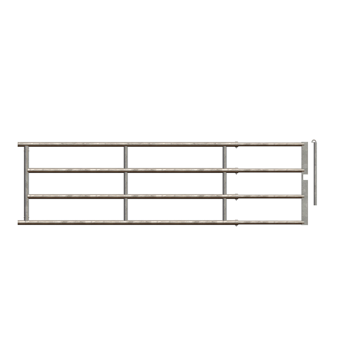 Royal de Boer Abtrenngitter einstellbar + Sperrstift H43S1: L=300-400 cm H=105 cm - 5550-8104-280