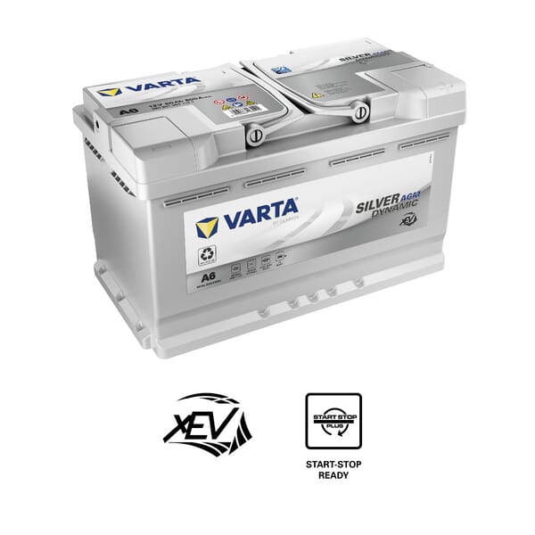 KRAMP Batterie 12V 80Ah 800A AGM XEV A6 VARTA 580901080J382