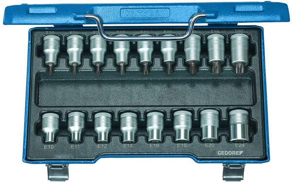 St.Key set Torx 1/2 17 pcs.