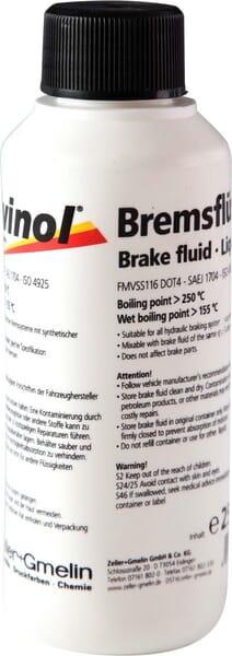 Liquide de frein DOT4 250 ml