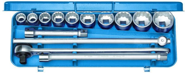 Socket wrench set 3/4" 14 pieces