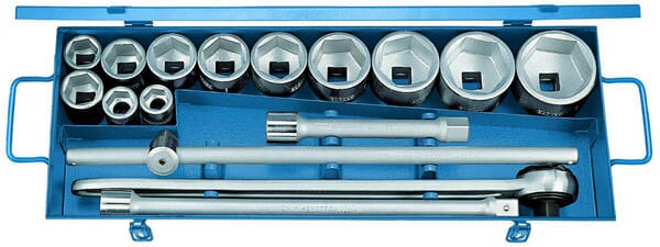 KRAMP Steckschlüsselsatz 3/4" 16-tlg. Sechskant 22-60mm 32FMZGED