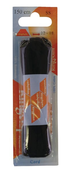 Boots & Shoes Schnürsenkel rund schwarz 75cm 6475102