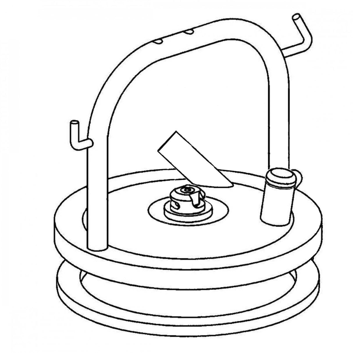 Milk bucket lid complete.
