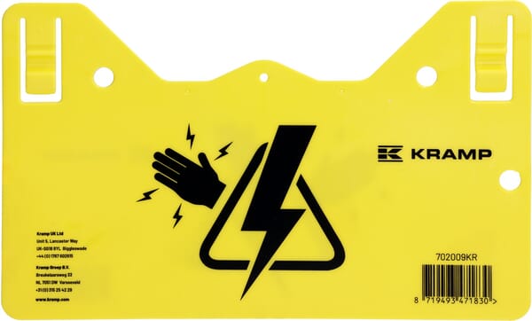 KRAMP Warnschild Vorsicht Elektrozaun - 1 Stück - 702009KR