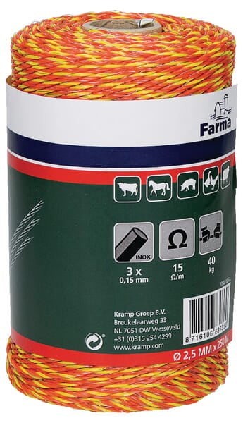 KRAMP Geflochtenes Zaunseil (3x0,16SS) 704010FA
