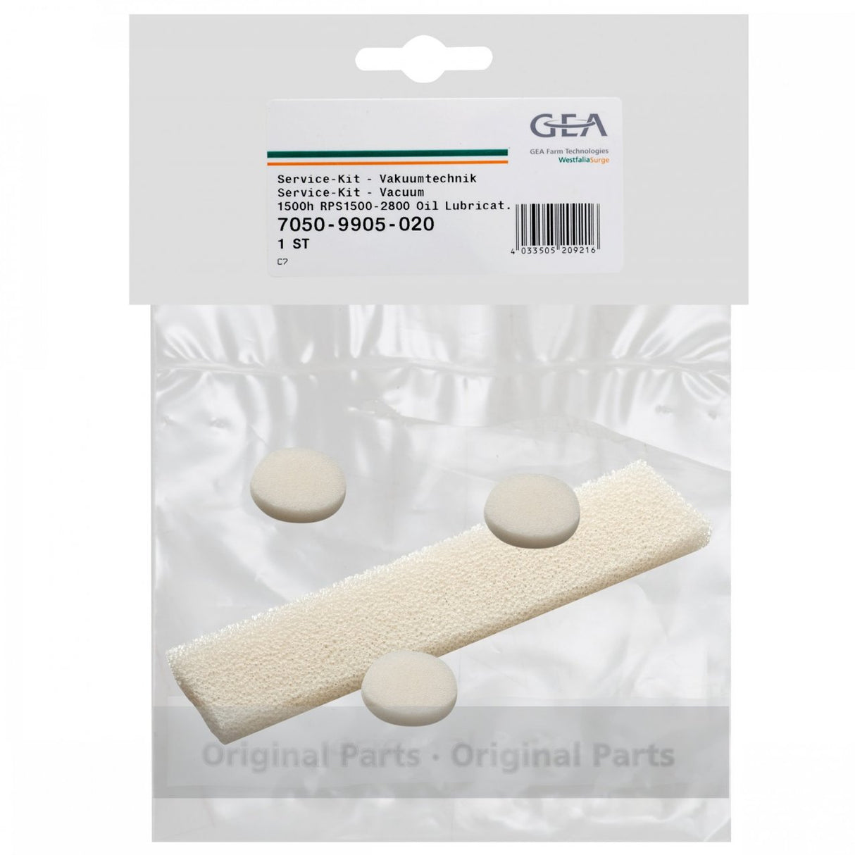 Original GEA Service Kit Vakuum 7050-9905-020 Ersatzteil