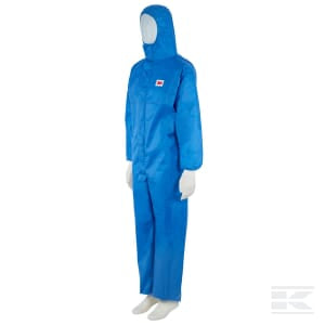 Salopette jetable, adulte, taille. L UK:38-40, bleu, par 3M