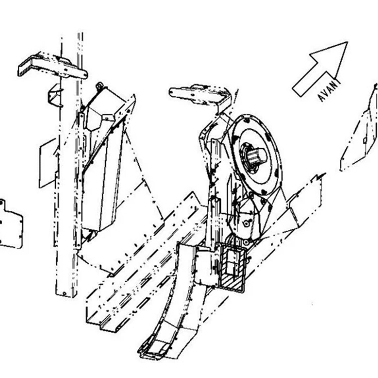 Original New Holland CNH Ersatzteil Nummer 714417105 NACHRUST, MAHDRESCHE