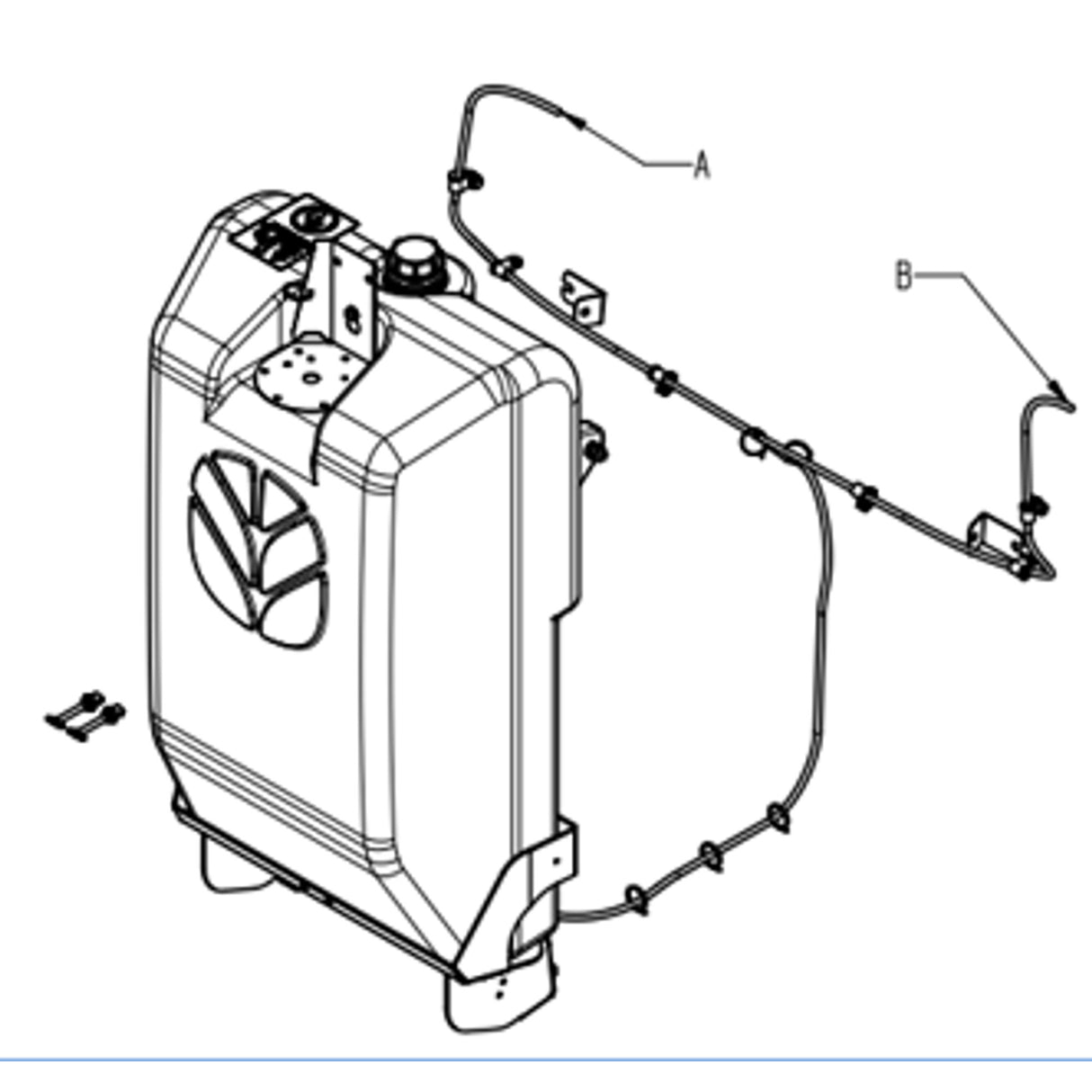 Original New Holland CNH Ersatzteil Nummer 714582015 NACHRUST, MAHDRESCHE