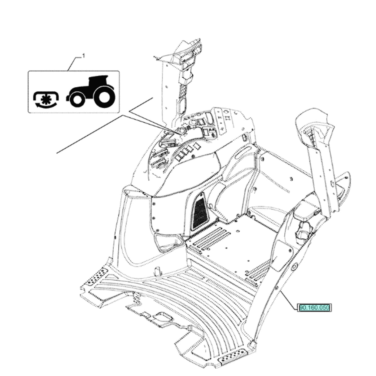 Original New Holland CNH Ersatzteil Nummer 718041371 DIA KIT TRACTOR