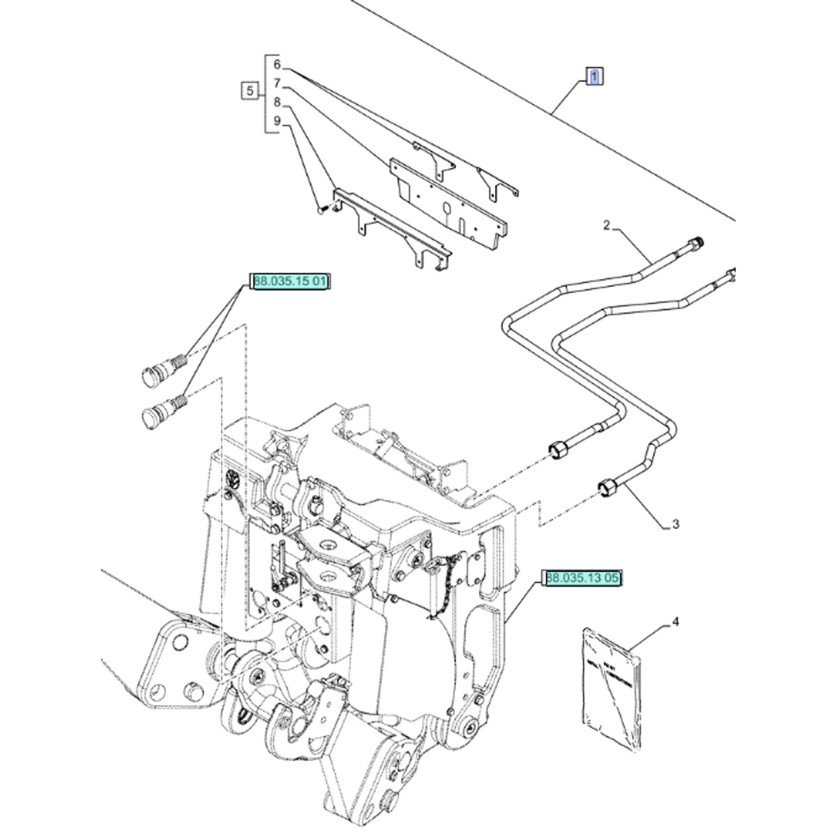 Original New Holland CNH Ersatzteil Nummer 718065014 DIA KIT TRACTOR
