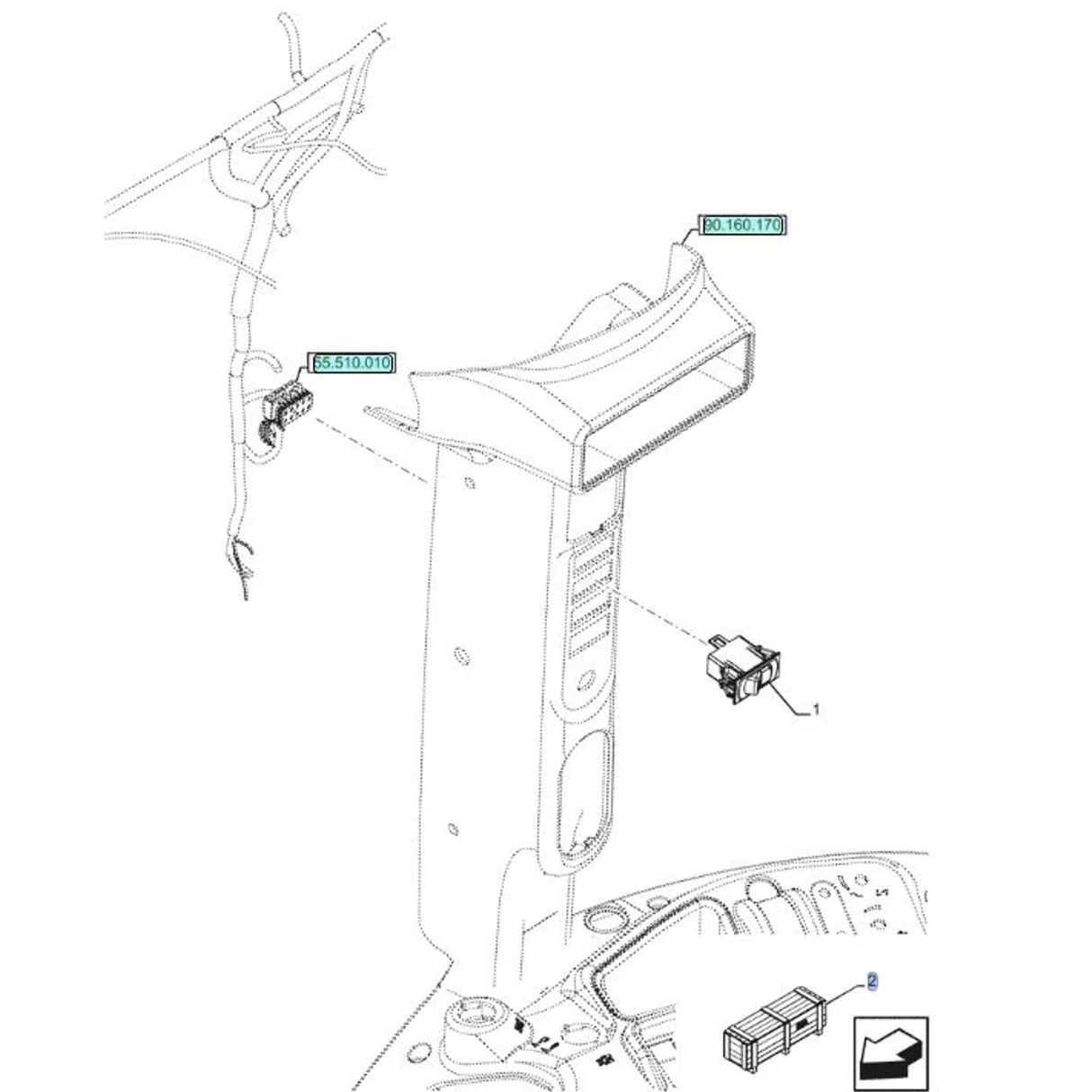 Original New Holland CNH Ersatzteil Nummer 718076020 DIA KIT TRACTOR