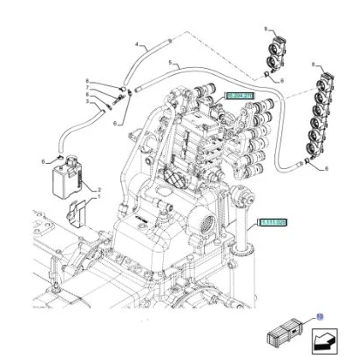 Original New Holland CNH Ersatzteil Nummer 718193080 DIA KIT TRACTOR