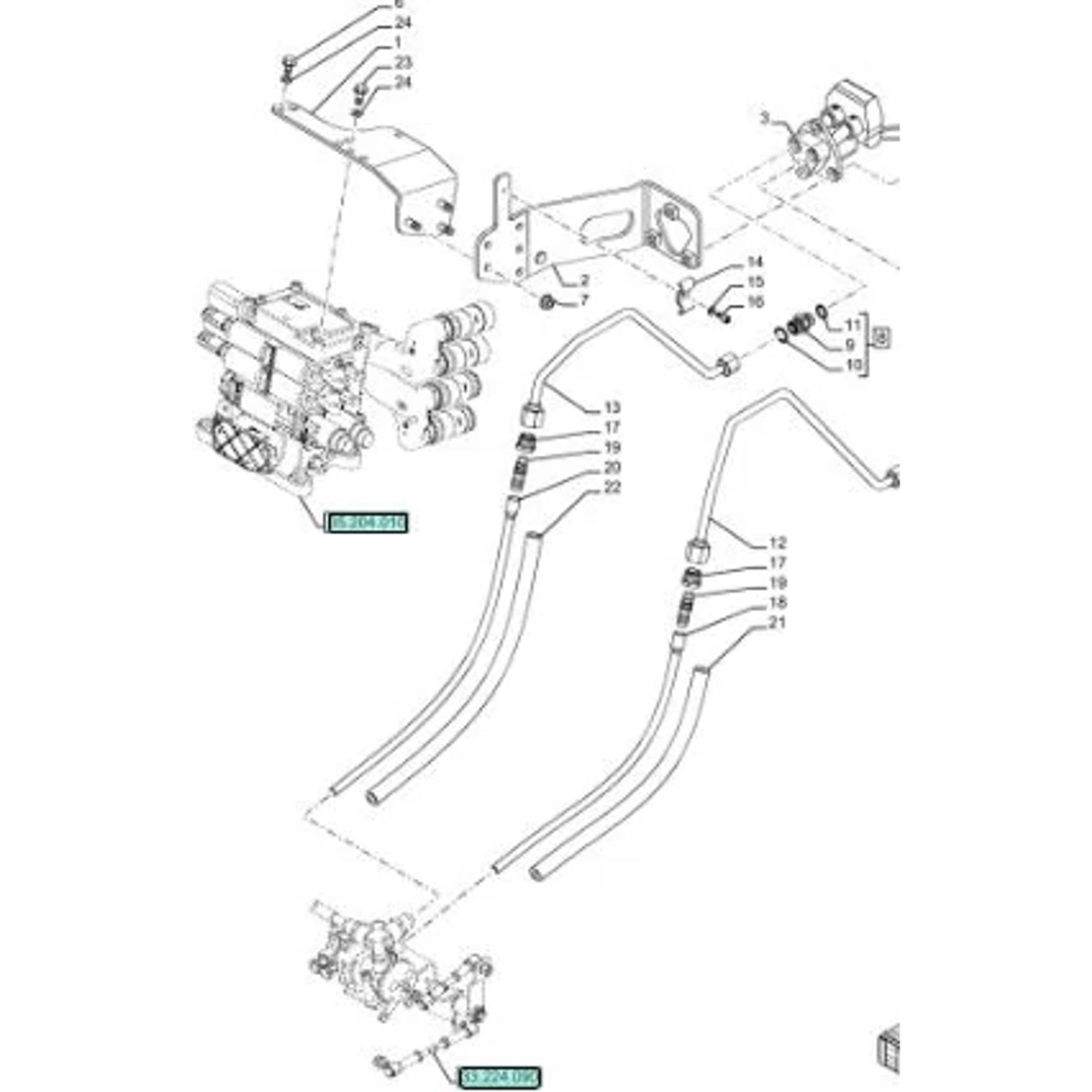 Original New Holland CNH Ersatzteil Nummer 718265010 DIA KIT TRACTOR