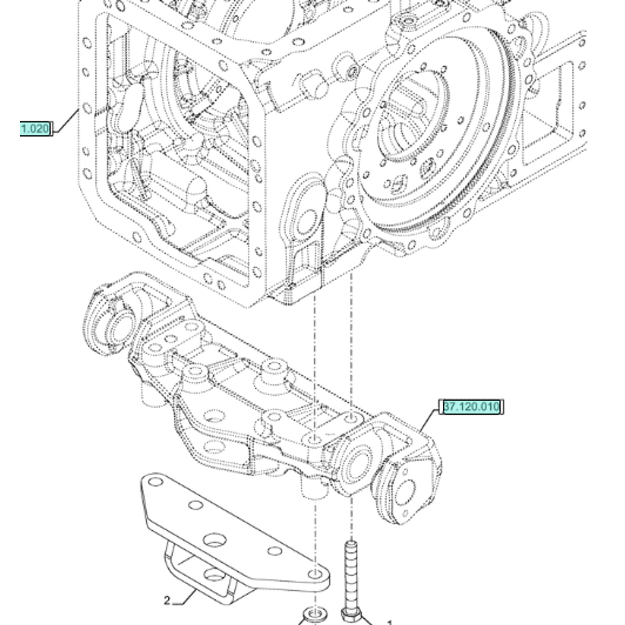 Original New Holland CNH Ersatzteil Nummer 719912070 DIA KIT TRACTOR