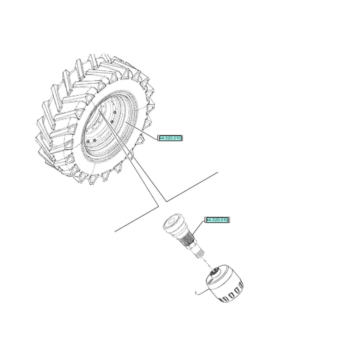 Original New Holland CNH Ersatzteil Nummer 731006014 DIA KIT TRACTOR