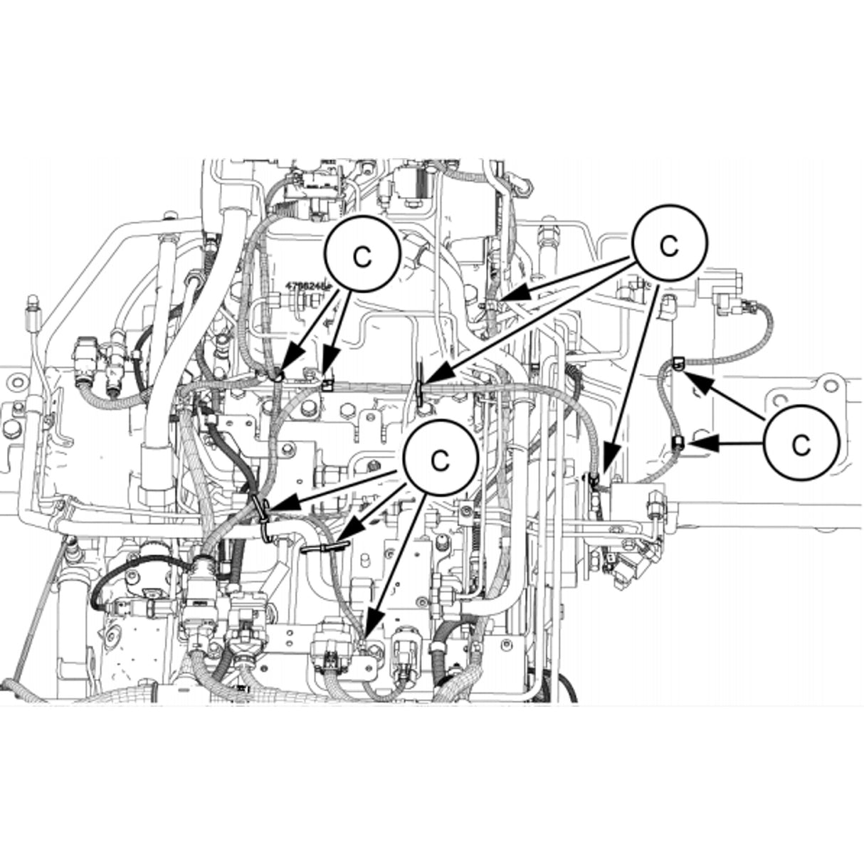 Original New Holland CNH Ersatzteil Nummer 731136001 DIA KIT TRACTOR