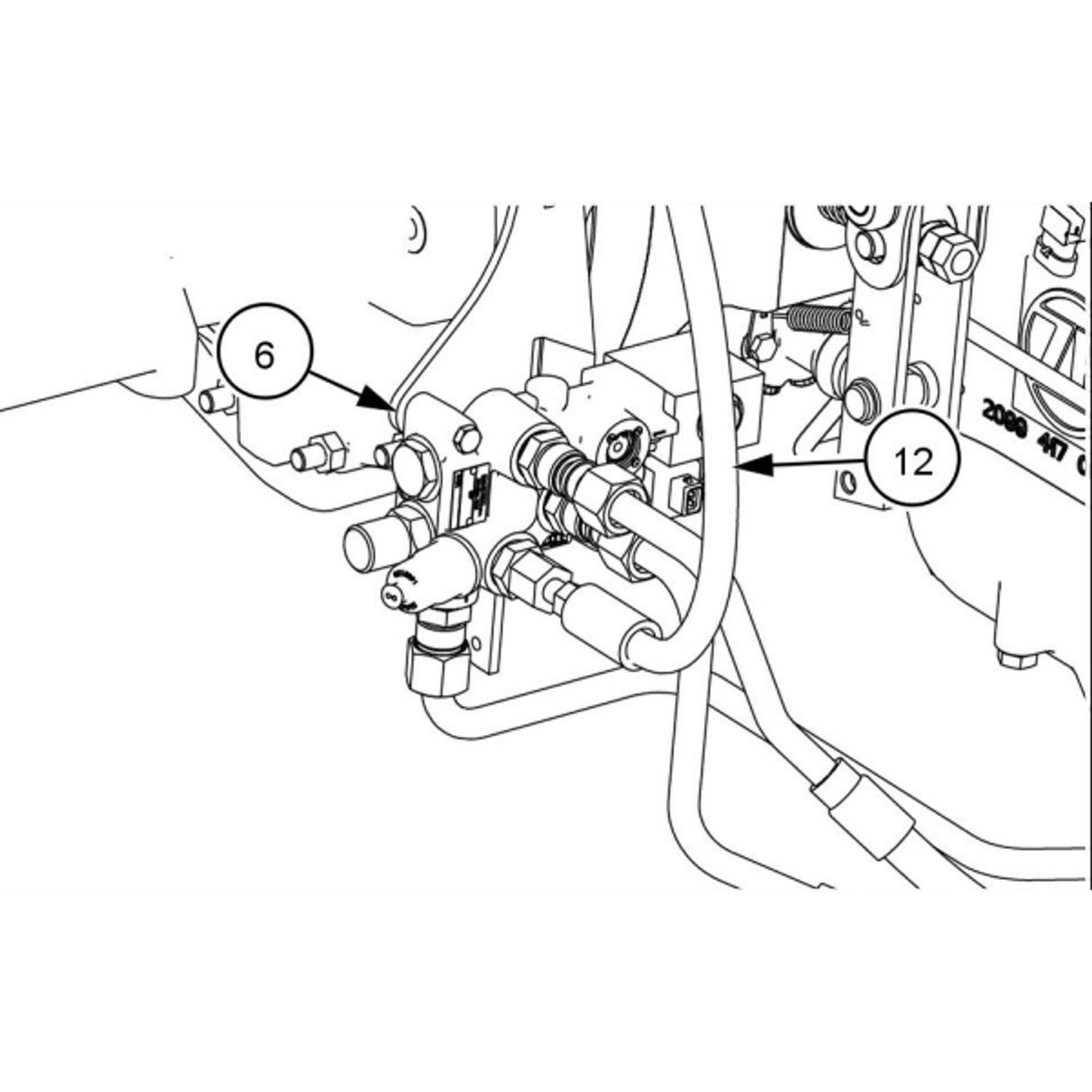 Original New Holland CNH Ersatzteil Nummer 731152370 DIA KIT TRACTOR