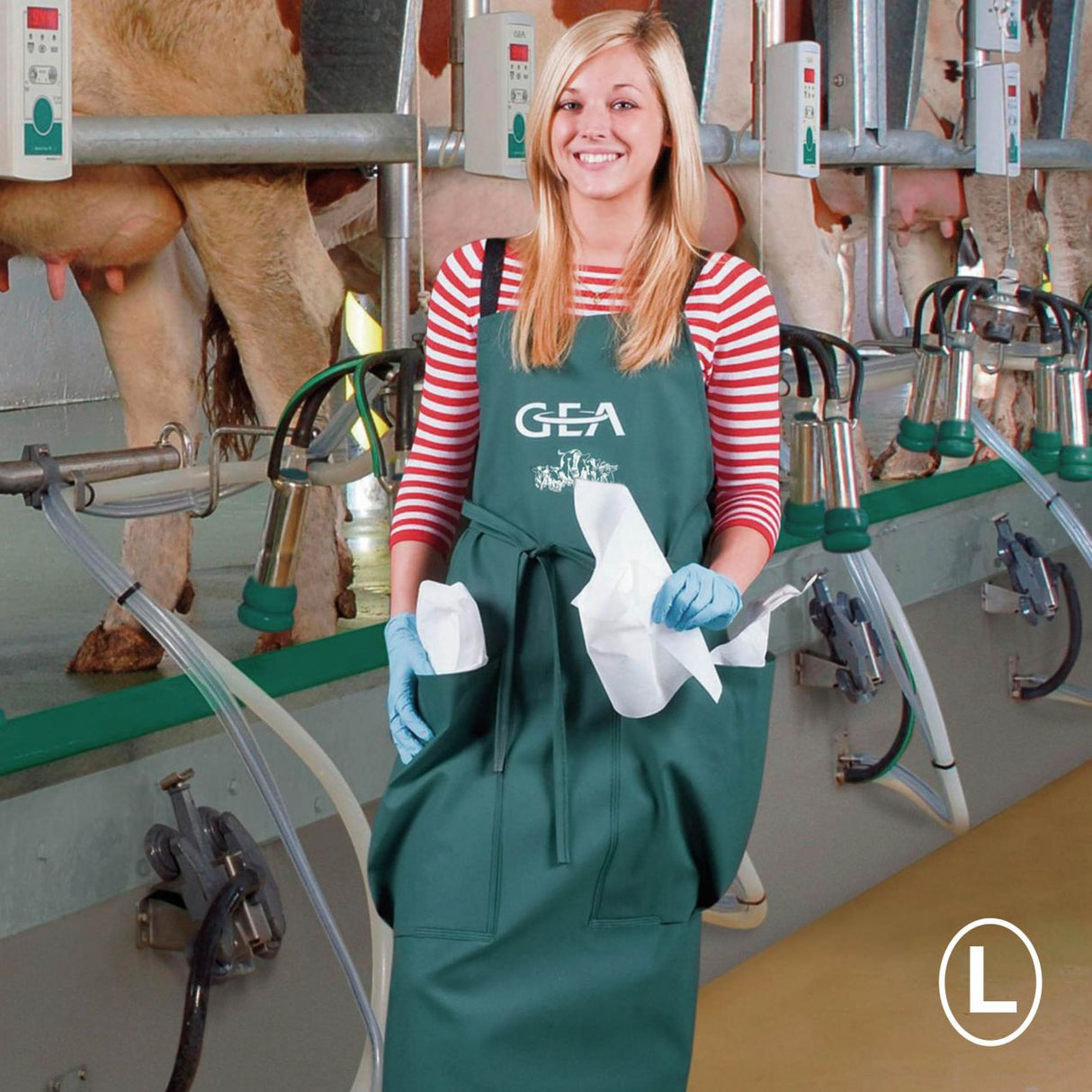 GEA Melkschürze, mit Taschen, Größe L, 125x118cm - 7315-0681-000 (15617-GEA 73150681000)