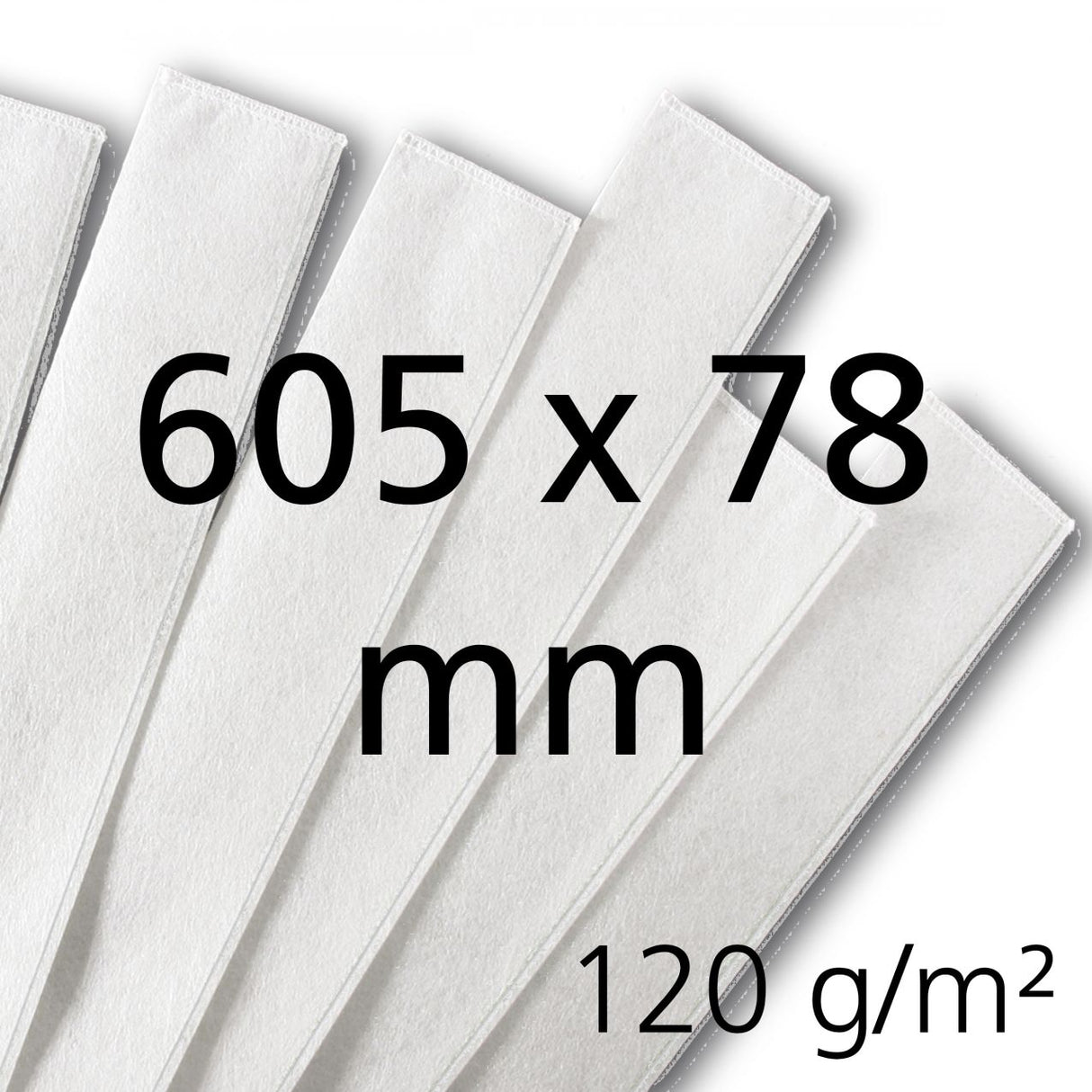 GEA Milchfilterstrumpf 605x78, 120 g/m², 100 Stück genäht - 7315-4933-000 (46285-GEA / 73154933000)