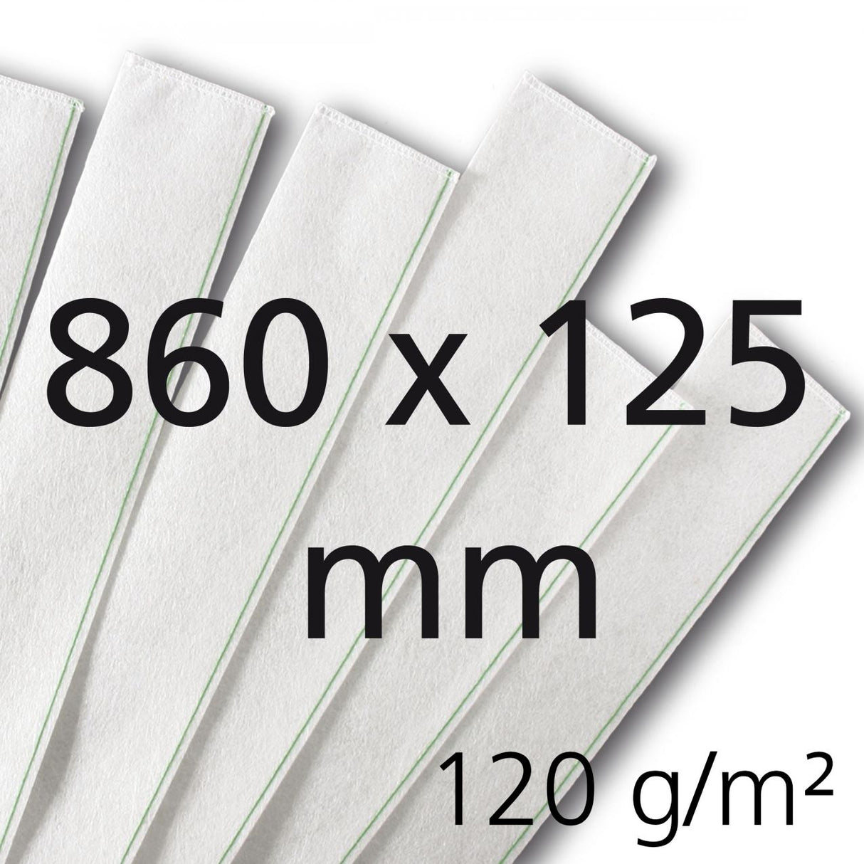 GEA Milchfilterstrumpf 860x125, 120 g/m², 100 Stück, genäht - 7315-4935-000 (46292-GEA / 73154935000)