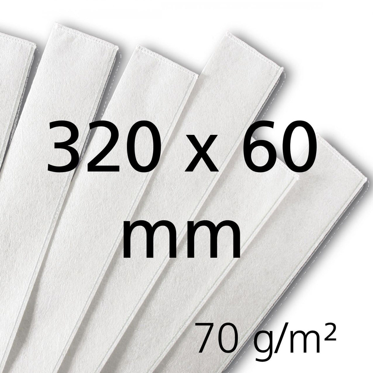 GEA Milchfilterstrumpf 320x60, 70 g/m², 370 St., genäht - 7315-4976-000 (46192-GEA / 73154976000)