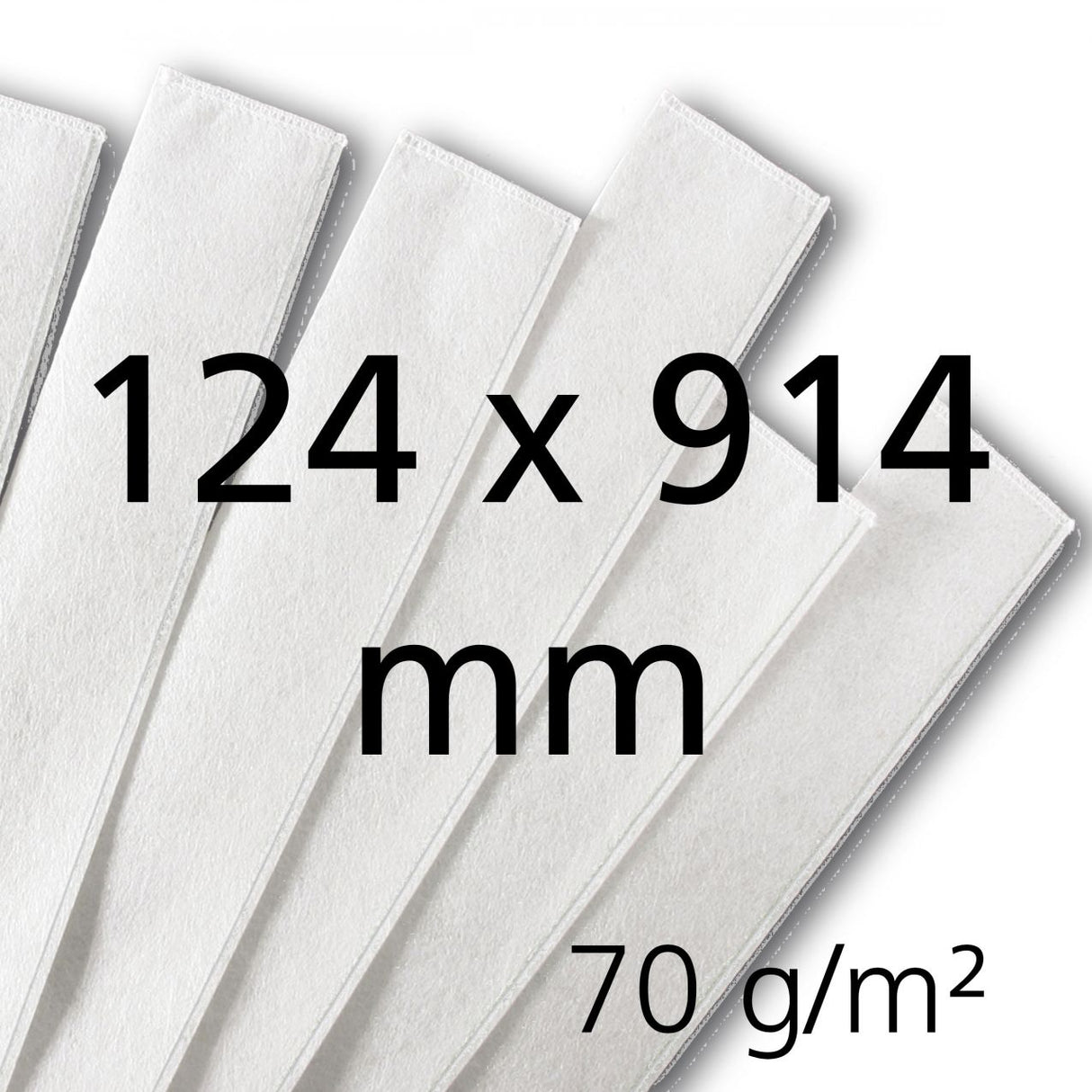 GEA Milchfilterstrumpf 124x914, 70g/m², 200 Stück, genäht - 7315-5062-100 (46534-GEA / 73155062100)