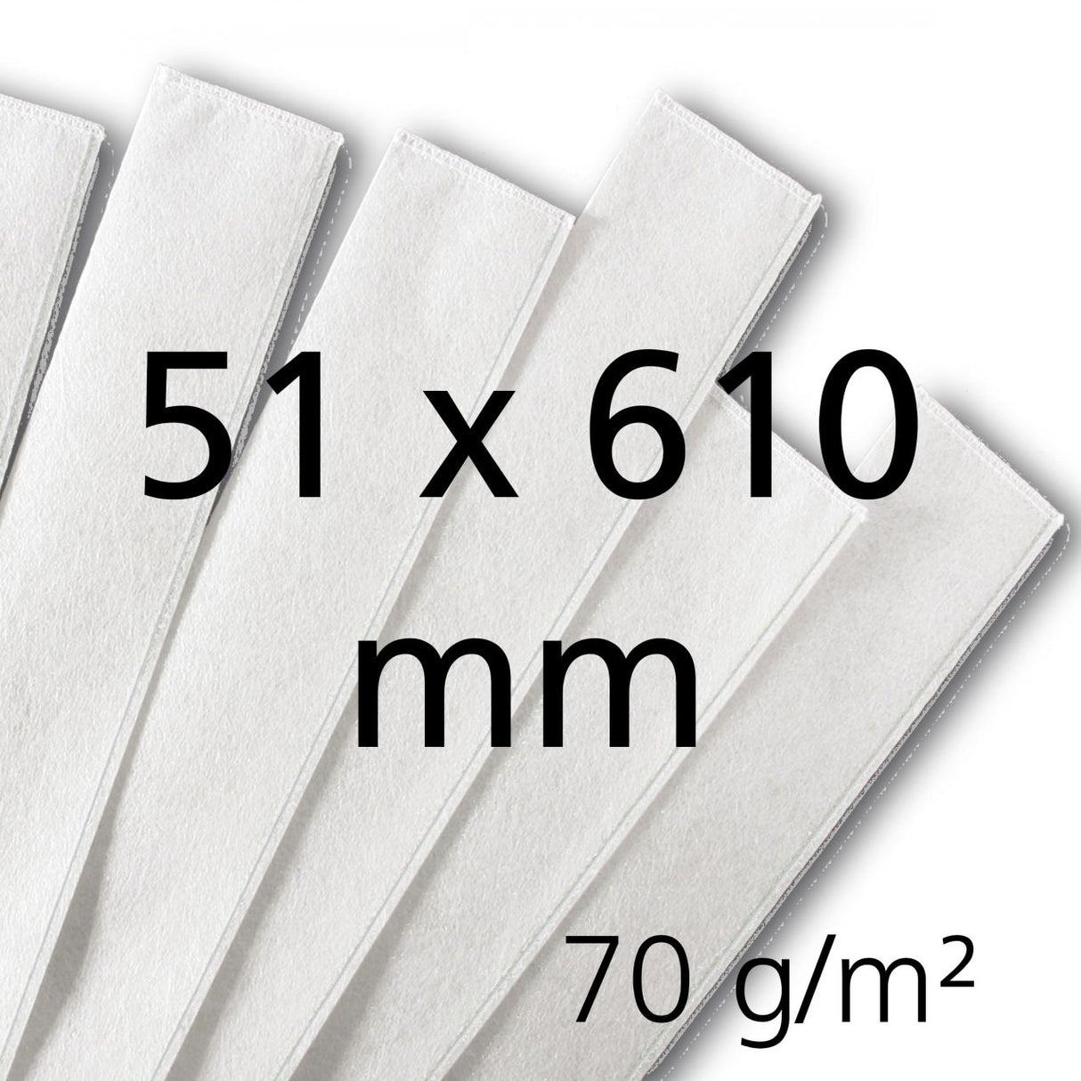 GEA Milchfilterstrumpf 51x610, 70g/m², 200 Stück, genäht - 7315-5062-300 (46536-GEA / 73155062300)